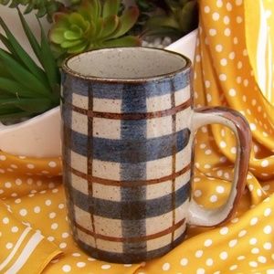 Otagiri Original Stoneware Tartan/Plaid Mug 12 oz.